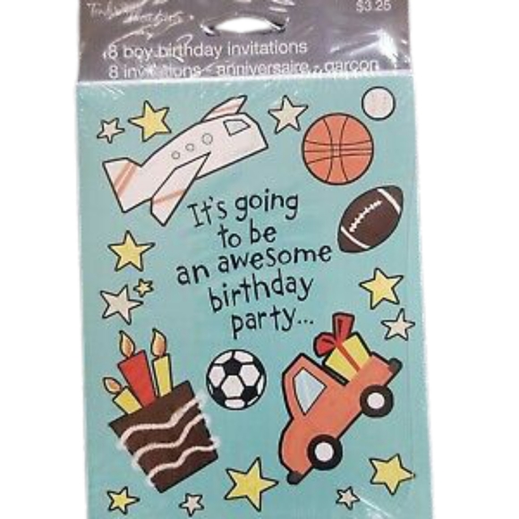 Birthday Invitations-Lot of 6 - Picture 4 of 4